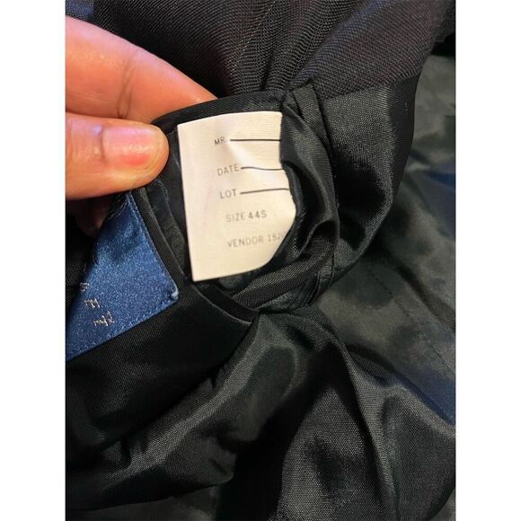 Towncraft Men's Gray Pinstripe Blazer Size 44 Short Classic Fit - Picture 8 of 11